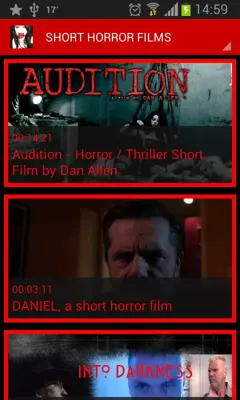 Horror Videos android App screenshot 3