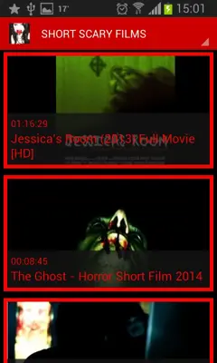 Horror Videos android App screenshot 5